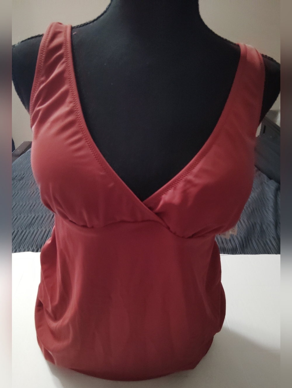 One Piece Bathing Suit in Terracotta Red